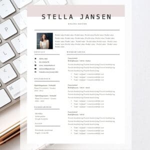 cv-template-word-roze-wit-stella-jansen