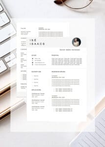 cv template two page ise isaacs