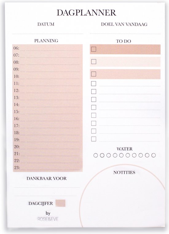 ROSE&EVE dagplanner